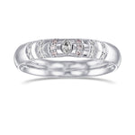 Light Blue Marquise Side-Stone Diamond Ring