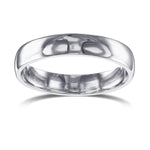 5 MM Platinum Comfort Fit Domed Wedding Band