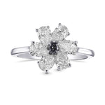 Fancy Gray Violet Oval Extraordinary Pear Diamond Ring