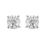 Round Brilliant Diamond Stud Earrings