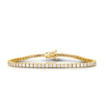 Round White Diamond Tennis Bracelet