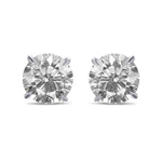 Round Brilliant Stud Diamond Earrings