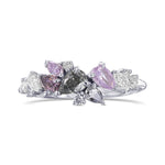 Multi-Color Diamond Cluster Couture Ring