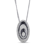 White Diamond and Pave Couture Pendant