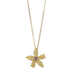 Fancy Intense Orangy Pink & Fancy Yellow Diamond Pendant