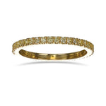 Light Yellow Diamond Full Eternity Wedding Band