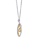 Fancy Intense Yellow & White Diamond Pave Pendant