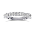 Oval Diamond Wedding Band