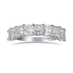 Cushion Half Eternity Diamond Band