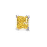 Fancy Intense Yellow Princess Diamond Stud Earring