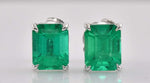 Colombian Emerald Stud Earrings