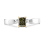 Radiant Chameleon Diamond Solitaire Ring