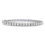 Round White Diamond Tennis Bracelet