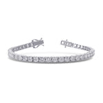 Colorless Round Brilliant Diamond Tennis Bracelet