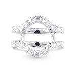 Contoured Diamond Wedding (Jacket) Ring