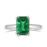 Emerald Solitaire Ring