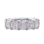 Asscher-cut Full Eternity Diamond Ring