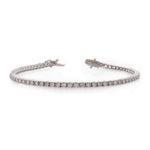 Round White Diamond Tennis Bracelet