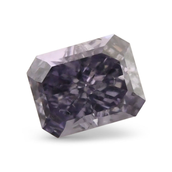 0.08 Carat Fancy Violet Gray Radiant Diamond (VS2) GIA