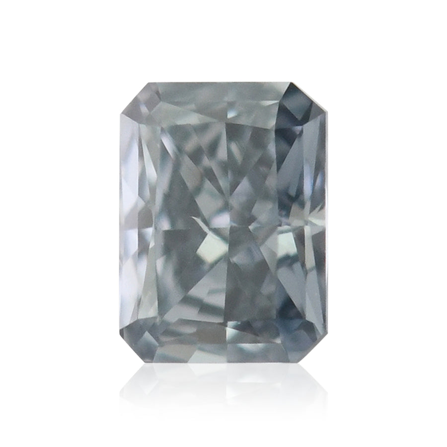 0.08 Carat Fancy Grayish Blue Radiant Diamond (SI1) GIA
