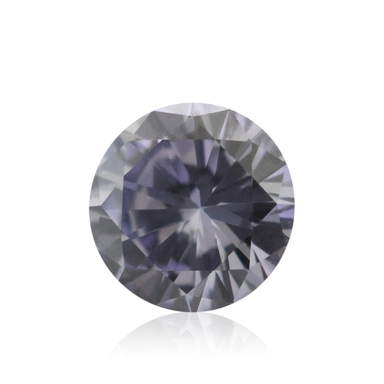 0.09 Carat Fancy Gray Violet Round Diamond (VS2) GIA