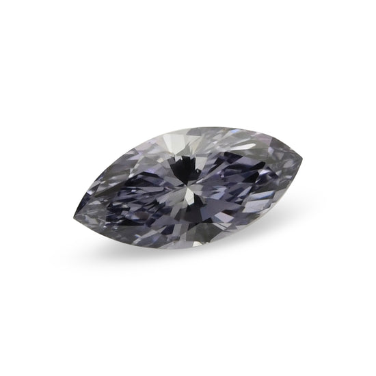 0.10 Carat Fancy Gray Violet Marquise Diamond (VS2) GIA