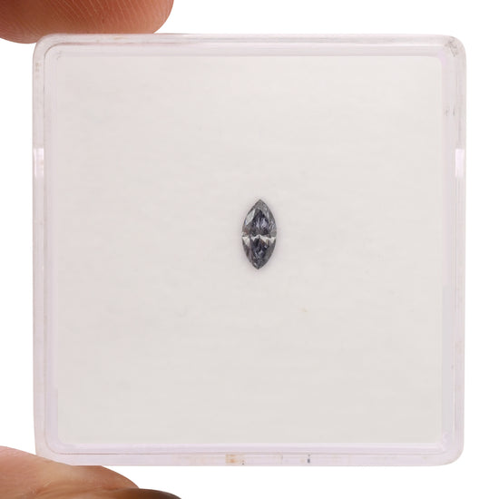 0.10 Carat Fancy Gray Violet Marquise Diamond (VS2) GIA