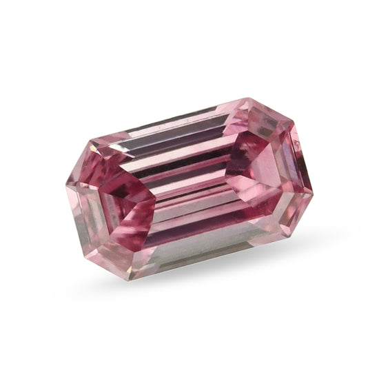 0.13 Carat Fancy Vivid Purplish Pink Emerald Diamond (VS2) GIA