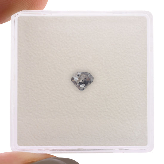 0.14 Carat Fancy Grayish Blue Shield-Cut Diamond (SI1) GIA