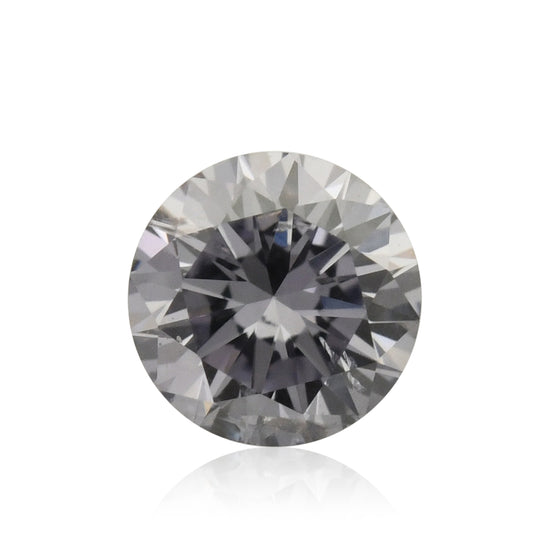 ماسة مستديرة رمادية-بنفسجية فاخرة بوزن 0.14 قيراط (I1) مع شهادة GIA