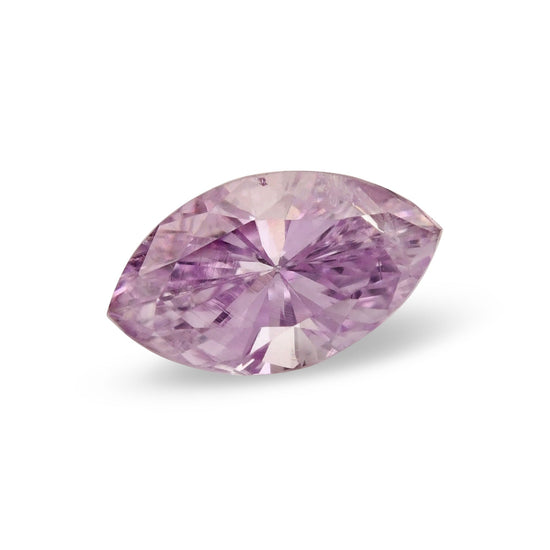 0.15 Carat Fancy Intense Pinkish Purple Marquise Diamond (I1) GIA