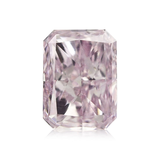 Diamante Radiant SI1 GIA, 0,17 carati, rosa violaceo chiaro elegante