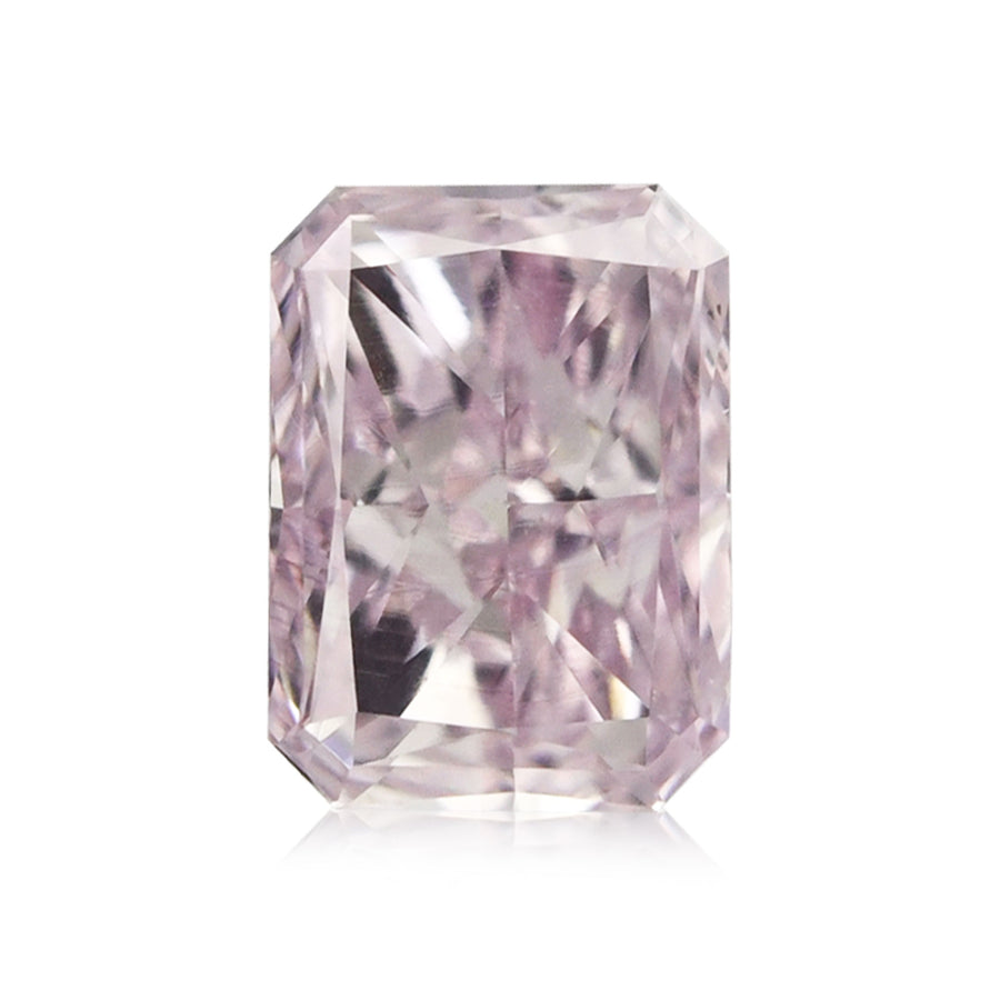 0.17 Carat Fancy Light Purplish Pink Radiant Diamond SI1 GIA
