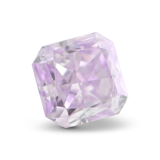 Diamante radiante Fancy Intense Purple da 0,17 carati I3 GIA