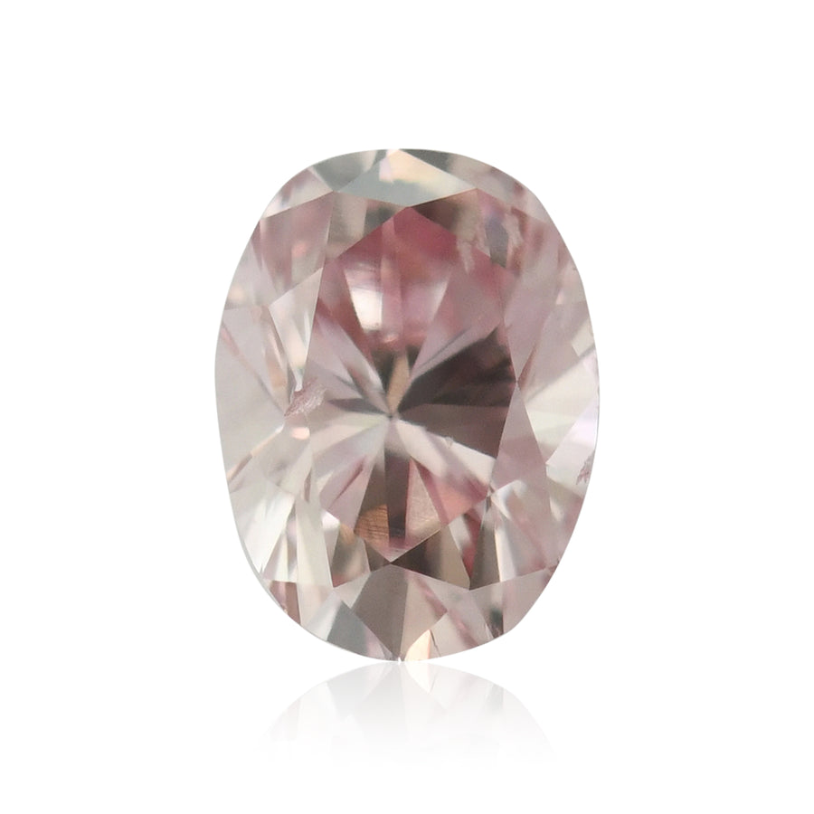 0.18 Carat Fancy Intense Pink Oval Diamond SI2 GIA