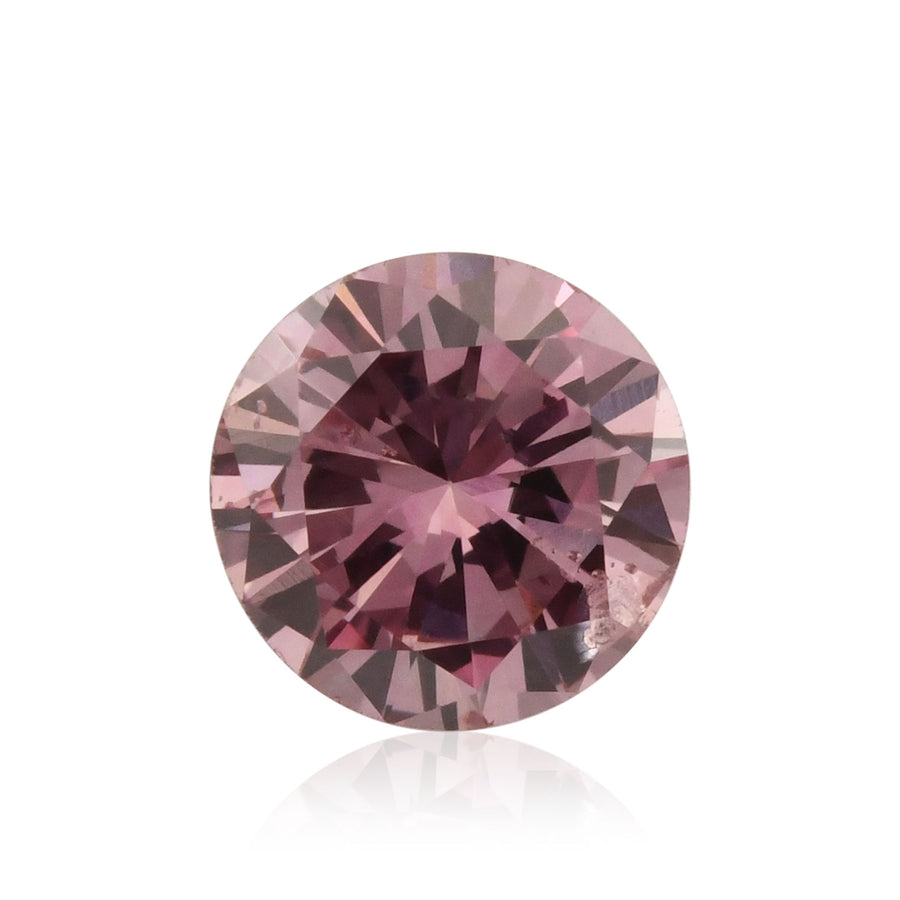 0.19 Carat Fancy Intense Pink Round Diamond SI2 GIA