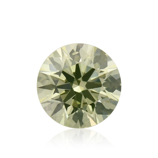 0.19 Karat Fancy Yellow Green runder Diamant (SI1) GIA