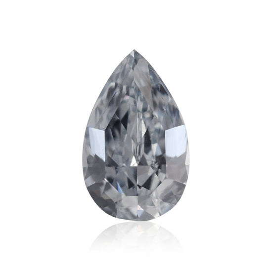 0.21 Carat Fancy Blue Pear Diamond SI2 GIA
