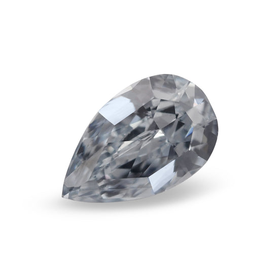 0.21 Carat Fancy Blue Pear Diamond SI2 GIA