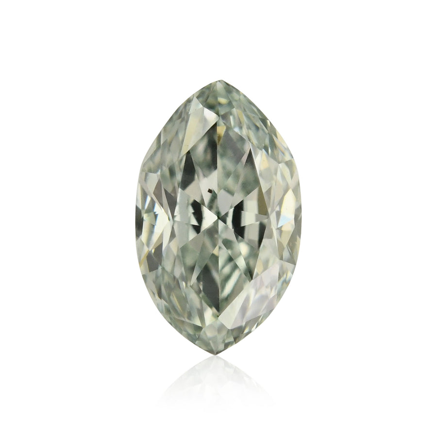 0.23 Carat Fancy Grayish Bluish Green Marquise Diamond VS2 GIA
