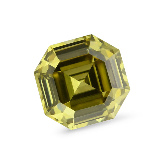 0.23 Carat Fancy Deep Brownish Greenish Yellow Emerald Diamond VS1 GIA