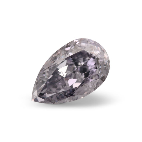 0.25 Carat Fancy Gray Violet Pear Diamond SI2 GIA