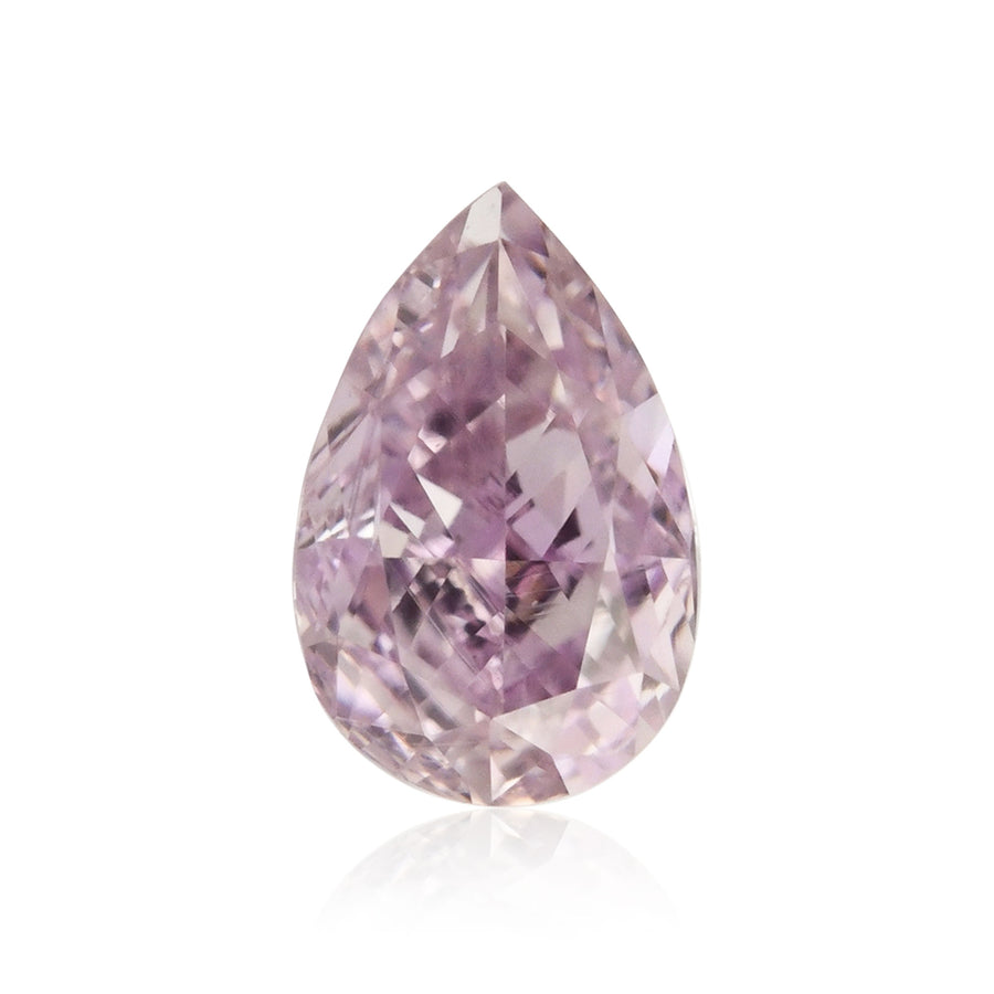 0.25 Carat Fancy Pink Purple Pear Diamond SI1 GIA