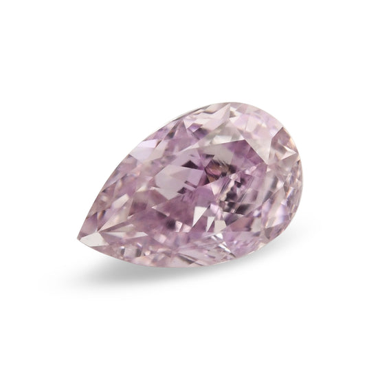 0.25 Carat Fancy Pink Purple Pear Diamond SI1 GIA