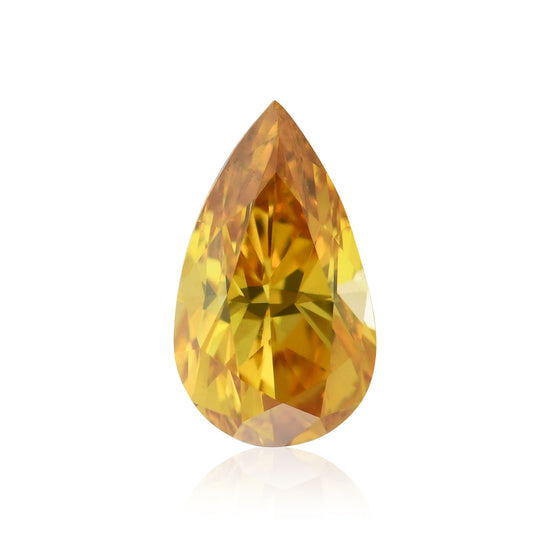 Diamante a goccia Fancy Vivid Yellow Orange da 0,25 carati VS2 GIA