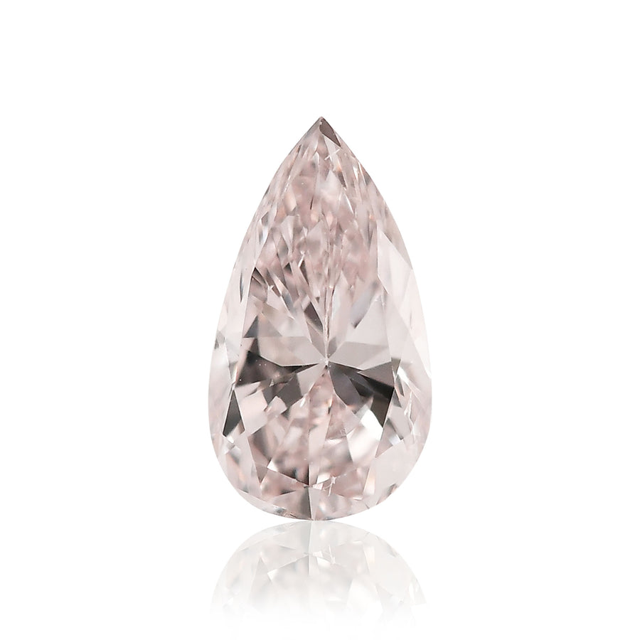 Diamante rosa chiaro a pera da 0,26 carati SI2 GIA
