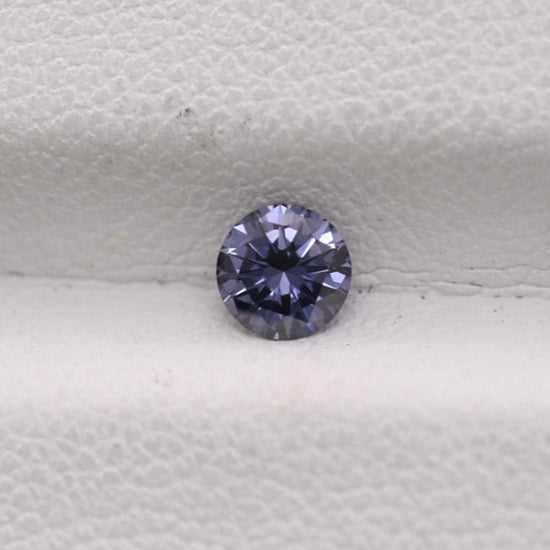 0.28 Carat Fancy Deep Grayish Bluish Violet Round Diamond VS2 GIA