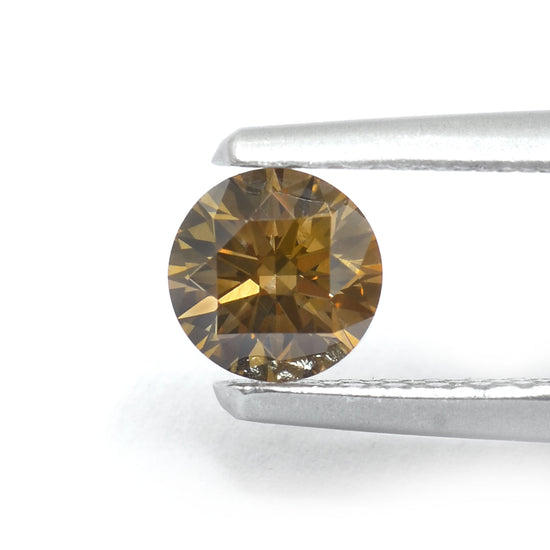 0.29 Carat Fancy Brown Round Brilliant Diamond VS1 IGI