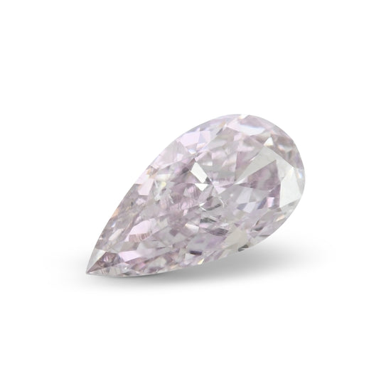 0.29 Carat Fancy Light Purplish Pink Pear Diamond SI2 GIA