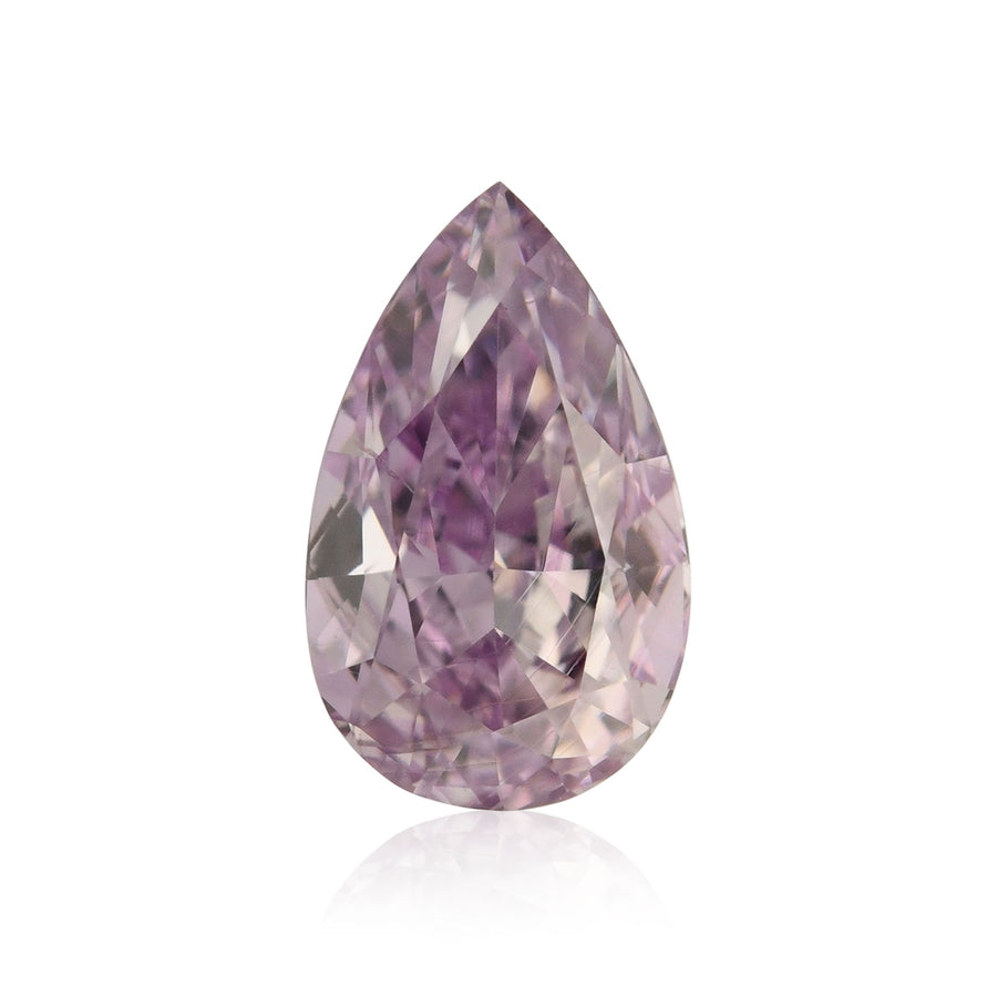 Diamante a pera Fancy Intense rosa viola SI1 GIA da 0,30 carati